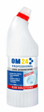 Засіб для миття та дезинфекції (1000 мл) "Універсальний" ОМ24. Містить хлор ОМ 24 PRORESSIONAL